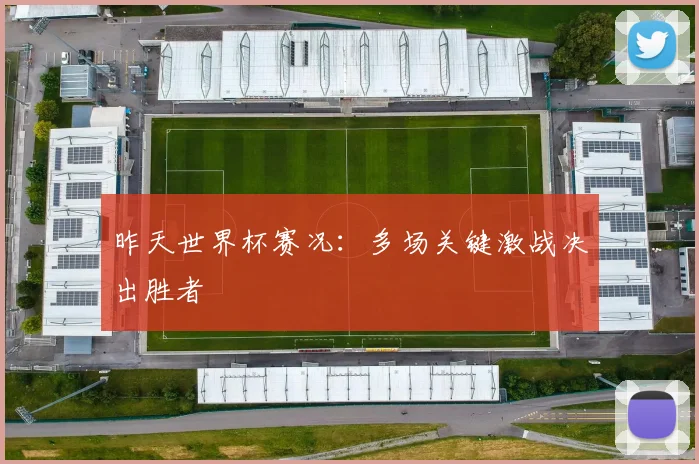 昨天世界杯赛况：多场关键激战决出胜者